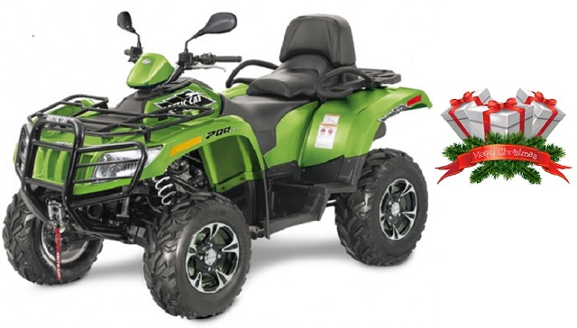 Mos Craciun la ATVROM: lama de dezapezire gratis la achizitionarea unui ATV Arctic Cat