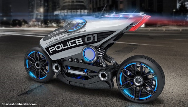 Adio camere si radare, bun-venit Interceptor/Brigade, moto-dronele de politie ale viitorului!