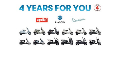 GARANTIE EXTINSA PENTRU SCUTERE APRILIA, PIAGGIO SI VESPA DIN 19 MAI 2025