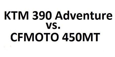 KTM 390 Adventure versus CFMOTO 450MT